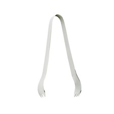 HIC Kitchen Ice Tongs, 18/8 Stainless Steel, Spring-Action Design, 6-Inch picture