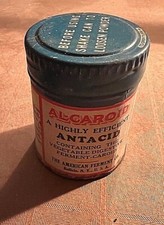 Vintage Blue Alcaroid Antacid and Digestant Medicine Tin  American Ferment Co picture