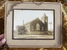 Antique Mounted Photo Columbia MO Wilker Blvd Methodist Church Silver Gelatin picture