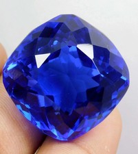 50 Ct Natural Flawless Blue Sapphire Cushion Cut Loose Certified Gemstone picture