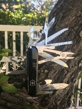Swiss Army Original Knife, Swisschamp, Black, Victorinox 1.6795.3, New In Box picture