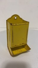 Vintage Yellow Metal Match Holder picture