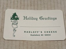 VTG Rare NOS Radloff’s Cheese Label Holiday Greetings Hustisford, WI Ephemera picture