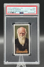 1935 Carreras LTD Charles Darwin Celebrities Of British History PSA 8 picture