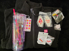 Dunkin Bundle 24 Oz Reusable Cup, S Fleece Jacket, Keychains, Pin + More picture