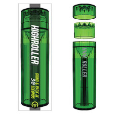 CLEAR HIGHROLLER Herb Grinder & Cone Loader | Portable Pre Roll Cone Filler | GR picture