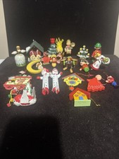 21 Vintage Wooden Christmas Ornaments Steinbach, Erzgebirge, Wendy & Kuhn & More picture