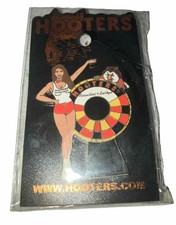 HOOTERS RESTAURANT GIRL SPINNING ROULETTE WHEEL CASINO HOTEL LAS VEGAS NV PIN picture
