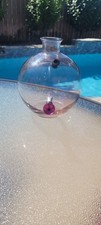 Bulbous Glass Vase With Pink Tint Base. Repurposed Into a Bong picture
