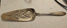 Cake Pie Server Serving King Edward Silverplate National Silver 1936 1951 Floral picture