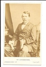 CDV: DR. DAVID LIVINGSTONE--SCOTTISH MISSIONARY & EXPLORER OF ARICA--1860s picture