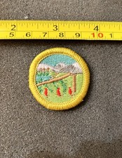Vintage Boy Scouts Of America Wilderness Survival Merit Badge NOS Patch picture