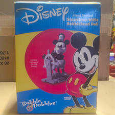 Disney Steamboat Willie Hand Painted Mini Bobblehead Doll Limited Ed 10,000 picture