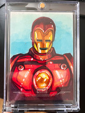 2025 Topps Chrome Marvel Iron Man Sketch Card Matt Stewart 1/1 picture