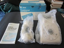 Vintage AT&T Traditional Desk Rotary Dial Telephone  Beige / Ivory In Box picture