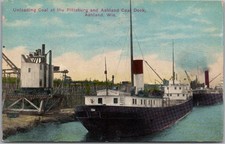1913 ASHLAND, Wisconsin Postcard