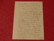 Signed Autograph Letter L.-A. Bourgault Ducoudray (Music Composer) 1909 picture
