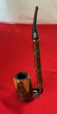 VINTAGE ROPP ALPINE TOBACCO PIPE, CHERRY WOOD RAW BOWL STAMPED ,8” picture
