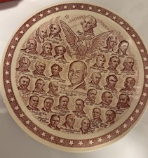 Vernon Kilns Plate ~ Our Presidential Gallery No.2 ~ 10 1/2