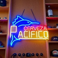 Cerveza Pacifico Swordfish Beer LED Neon Sign With Dimmer USB Powered Light Lamp picture