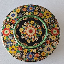 Vintage Lithograph Art Flower Printed Made In Holland Collectible Tin Box  picture