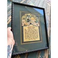 Vintage 1925 Buzza Motto Guest You Are Welcome Here JP McEvoy Framed Print Art picture