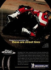 2005 Michelin Pilot Power Motorcycle Street Tires - Vintage Ad picture