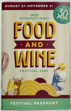 30th International Food And Wine Festival Passport book  2026 Disney World NEW picture