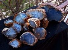 Wholesale Raw Blue Chalcedony Nodules 1 kg picture