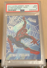 2017 Fleer Ultra Spider-Man💎 SPIDER-MAN💎 Silver Web Foil💎PSA 9 POP 2 (None ^) picture