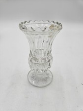 VTG. Kristal Zayecor Clear Glass Vase Yugoslavia picture