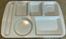 Vintage Adcraft Heavy Duty Melamine Divided Plate Mint Green Lunchroom Picnic picture