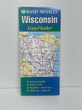 Rand McNally Wisconsin EasyFinder Laminated Map 2003 Used picture