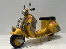 Metal Tin Yellow Flower Model British Lambretta Vespa Style Scooter Model picture