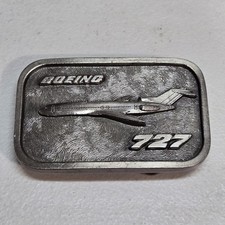 Boeing Aircraft Co. Boeing Airliners 727 1990 Buckle Collection Series #2 of 6 picture