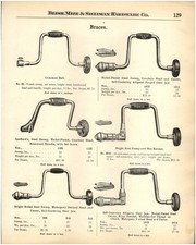 1912 PAPER AD 4 PG Peck's Combination Corner Brace Ratchet Peck Stow Yankee Push picture