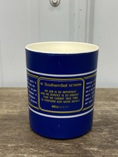 VIntage Southern Bell Network Bellsouth Telephone Safety Coffee Mug Advertising picture