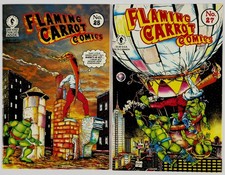 Flaming Carrot Comics #25 #27 McFarlane  Dark Horse TMNT Crossover Near Mint picture