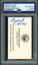 Frank Caprio SIGNED Business Card Judge Caught in Providence Auto Authentic PSA picture