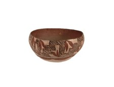 Historic Isleta Pueblo Polychrome Pottery Bowl picture