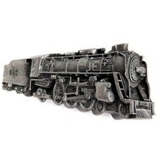 .1978 STUNNING HEAVY SET RAILROAD STEAM ENGINE LARGE BELT BUCKLE. picture