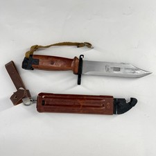 Vintage Matching Mfr. Izhevsk Russian Soviet 6X4 Type II Combat Knife & Scabbard picture