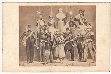 Pontifical Army Military Photo CDV circa 1860 Vatican Rome Italy picture