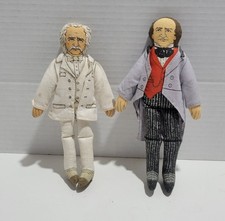 Hallmark 1979 Cloth Dolls Mark Twain & P. T. Barnum picture
