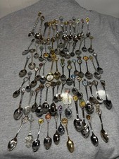 70 Souvenir Spoons Mixed Lot picture