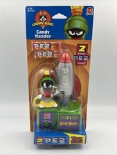 Vintage 1998 PEZ Looney Tunes Marvin Martian Candy Hander Sealed Cap Toy picture