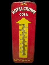 1940s-1950s Metal Royal Crown Cola Advertising Thermometer picture