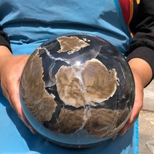 11.7LB Natural Volcano Agate Sphere Healing Collectible Mineral Specimen 5133 picture