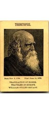 William Cullen Bryant Playing Card Thanatopsis 1800s Poet NY Literature picture