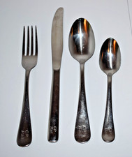 Vtg. Canadian Pacific Railroad Dining Car 4 Pc. Silverware Setting picture